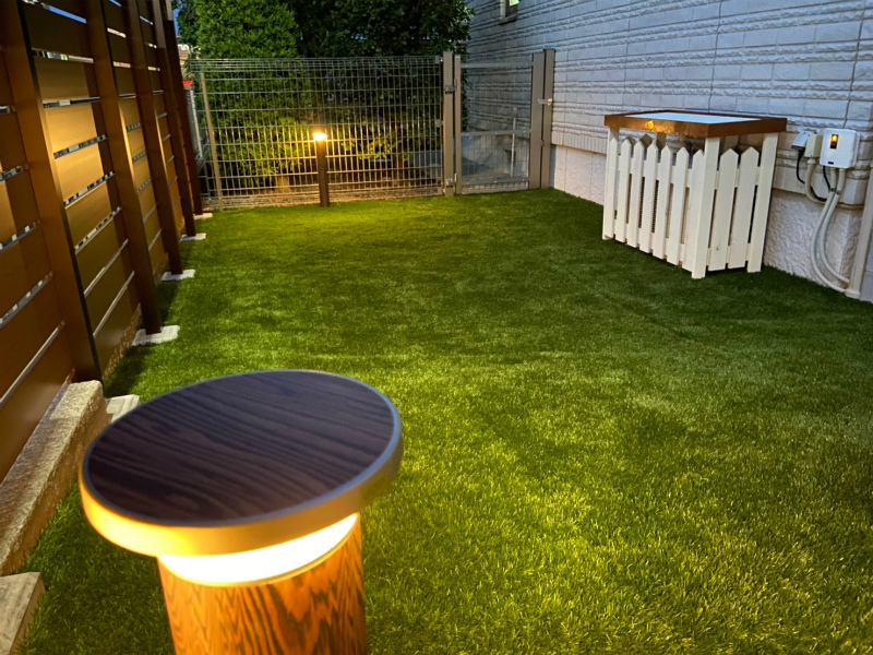 夜の庭ライティング