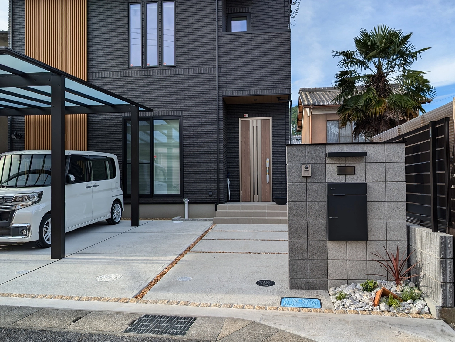 将来のために余白を持たせた外構プラン