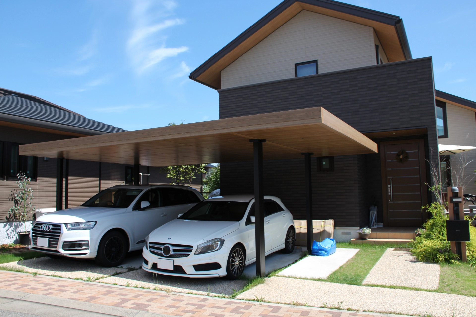 狭小地でもカーポート施工可能です